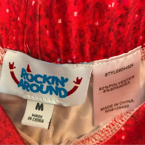 Gingerbread Christmas Candy Leggings Women’s Size M Medium Pants - Picture 5 of 7